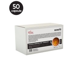50 Capsule Italian Coffee Espresso Ristretto - Compatibile Lavazza Firma