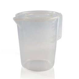 Cana gadata cu Capac Antistropire, Plastic Robust si Transparent, 6 Litri