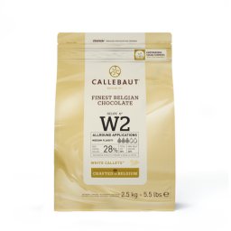 Ciocolata Alba 28% Recipe W2, 2.5 Kg, Callebaut