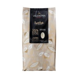 Ciocolata Alba Ivoire 35 %, 3 Kg, Valrhona