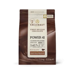 Ciocolata cu Lapte 40.7% POWER 41, 2.5 Kg, Callebaut