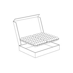 Cutie Macarons Fursecuri, 29.5 x 38.5 x H 6 cm, Set 20 buc