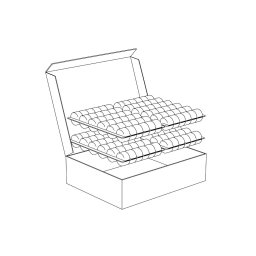 Cutie Macarons Fursecuri, 29.5 x 38.5 x H 10 cm, Set 20 buc