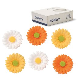 Decor Zahar - Gherbera 3 culori O 8 cm, 12 buc