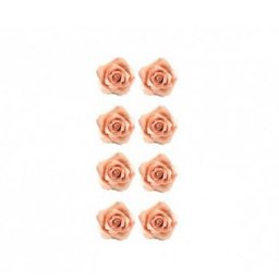 Decor Zahar - Trandafiri Frez Piersica O 2 cm, 56 buc