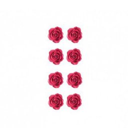 Decor Zahar - Trandafiri Fucsia O 2 cm, 56 buc