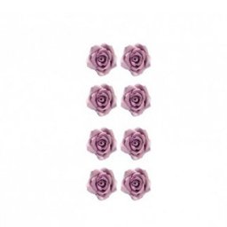 Decor Zahar - Trandafiri Lila O 2 cm, 56 buc