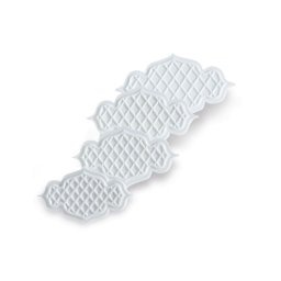 Plachete sau Rame Decor 2 Modele, O 6 - 8.5 cm -Decupatoare cu Extractor, Set 12 Buc