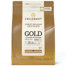 Ciocolata Alba cu Caramel 30.4% GOLD, 2.5 kg Callebaut