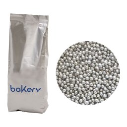Perle Zahar Argintiu Metalizat O 1.5 mm, 1 kg