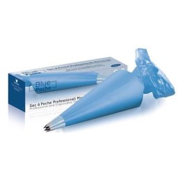 Posuri Unica Folosinta Albastru H 55 cm, 80 Microni, gip Effect, Set 100 Buc