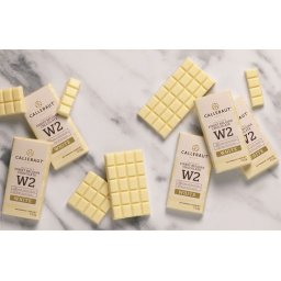 Mini Tablete Ciocolata Alba Napolitans Nap W2, set 75 buc, Callebaut