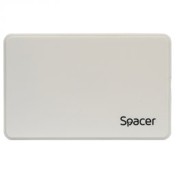 Rack extern USB 3.0 pentru HDD SATA 2.5" Alb, Spacer SPR-25612W