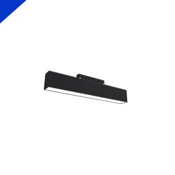 SPOT SINA MAGNETICA 10W, NEGRU, 3000K, LINIAR