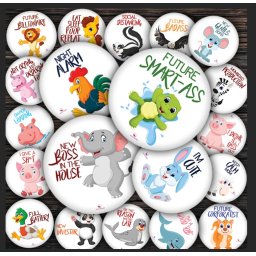 Set 20 Stickere milestone Funny pentru Fotografii Memorabile cu copilul dvs, pretaiate, 15 cm Baby Milestone Stickers