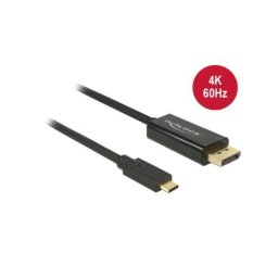 Delock Cable USB Type-C male > DisplayPort male (DP Alt Mode)4K 60 Hz 1m black