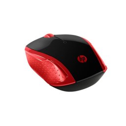 Mouse 200, USB Wireless, Black-Red