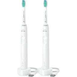 Set 2 Periute de Dinti Electrice Sonicare HX3675/13, 31000 miscari/min, 1 program, 2 capate, Alb