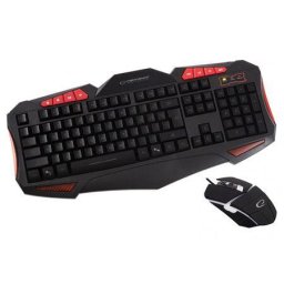 Tastatura Kit Tastatura si Mouse Gaming Esperanza Shelter EGK3000 (Negru)