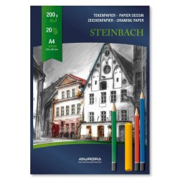 Bloc desen A4, 20 file 200g/mp, AURORA Steinbach