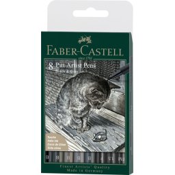 Pitt Artist Pen Soft Brush Set 8 Buc Faber-Castell