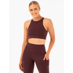 Ryderwear Reset High Impact Sports Bra Chocolate XS