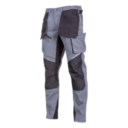 Pantalon lucru slim-fit elastic / gri - m/h-170