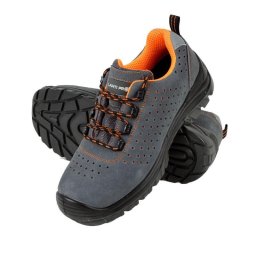 Pantof piele-intoarsa cu perforatii - 45