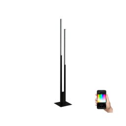 Lampadar LED RGBW dimabil FRAIOLI-Z 2xLED/16W/230V negru Eglo 900082