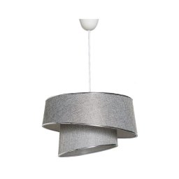 Lustră pe cablu BARETTE 1xE27/60W/230V argintie/crom lucios