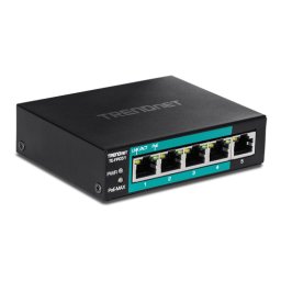 Switch 4 porturi Fast Ethernet Long Range 250m PoE+ 60W'1 port Fast Ethernet - TRENDnet TE-FP051