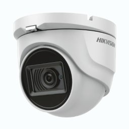 Cameră analogică turret Hikvision, 5 MP, lentilă 2,8 mm, IR 30 m, TVI/AHD/CVI/CVBS, microfon - DS-2CE76H0T-ITMFS-2.8mm