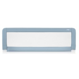 Bariera protectie anticadere pat copii, lungime 150 cm, albastru-gri, Reer Sleep'n Keep XL