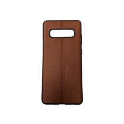 Husa Samsung S10+ g975 Silicon Brown Leather