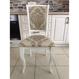 SCAUN ASY 4 LEMN CREM TAPITERIE CREM+IMPRIMEU