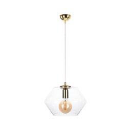 Lustră pe cablu EVEL 1xE27/60W/230V aurie