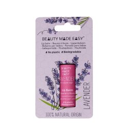 Balsam de buze zero plastic, Lavanda, Beauty Made Easy, 6 g
