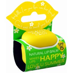 Balsam natural de buze, SPF 15, cu monoi si cocos, 6.8 g, Beauty Made Easy