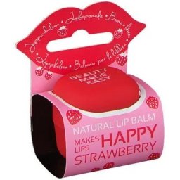 Balsam natural de buze, cu capsuni, 6.8 g, Beauty Made Easy