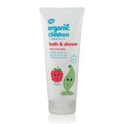 Gel de dus si spuma de baie cu fructe de padure, pentru copii, Green People, 200 ml