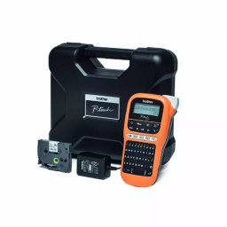Imprimanta industriala portabila Brother P-Touch PT-E110VP Kit cu servieta pentru identificare cabluri, panouri si echipamente cu benzi TZe de pana la 12 mm