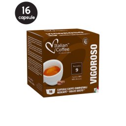 16 Capsule Italian Coffee Vigoroso - Compatibile Dolce Gusto