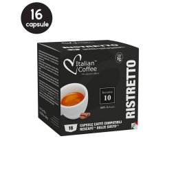 16 Capsule Italian Coffee Ristretto - Compatibile Dolce Gusto