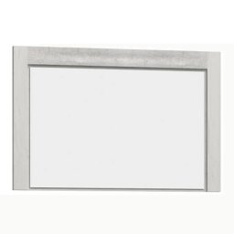 Oglinda perete rama pal frasin alb Infinity 120x80 cm