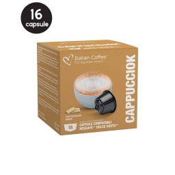 16 Capsule Italian Coffee Cappucciok - Compatibile Dolce Gusto