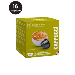 16 Capsule Italian Coffee Cappuccino - Compatibile Dolce Gusto