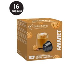 16 Capsule Italian Coffee Amareto - Compatibile Dolce Gusto