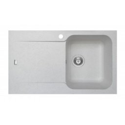 Chiuveta soft compozit Pyramis Level DUROTHEK 1B1D DR ALB