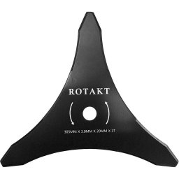 Cutit cosire pentru motocoasa, 3 taisuri, 305 x 20 x 3 mm, Rotakt