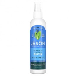 Fixativ natural cu biotina pentru par - Spray de coafat Extra Volum, Jason, 237 ml
